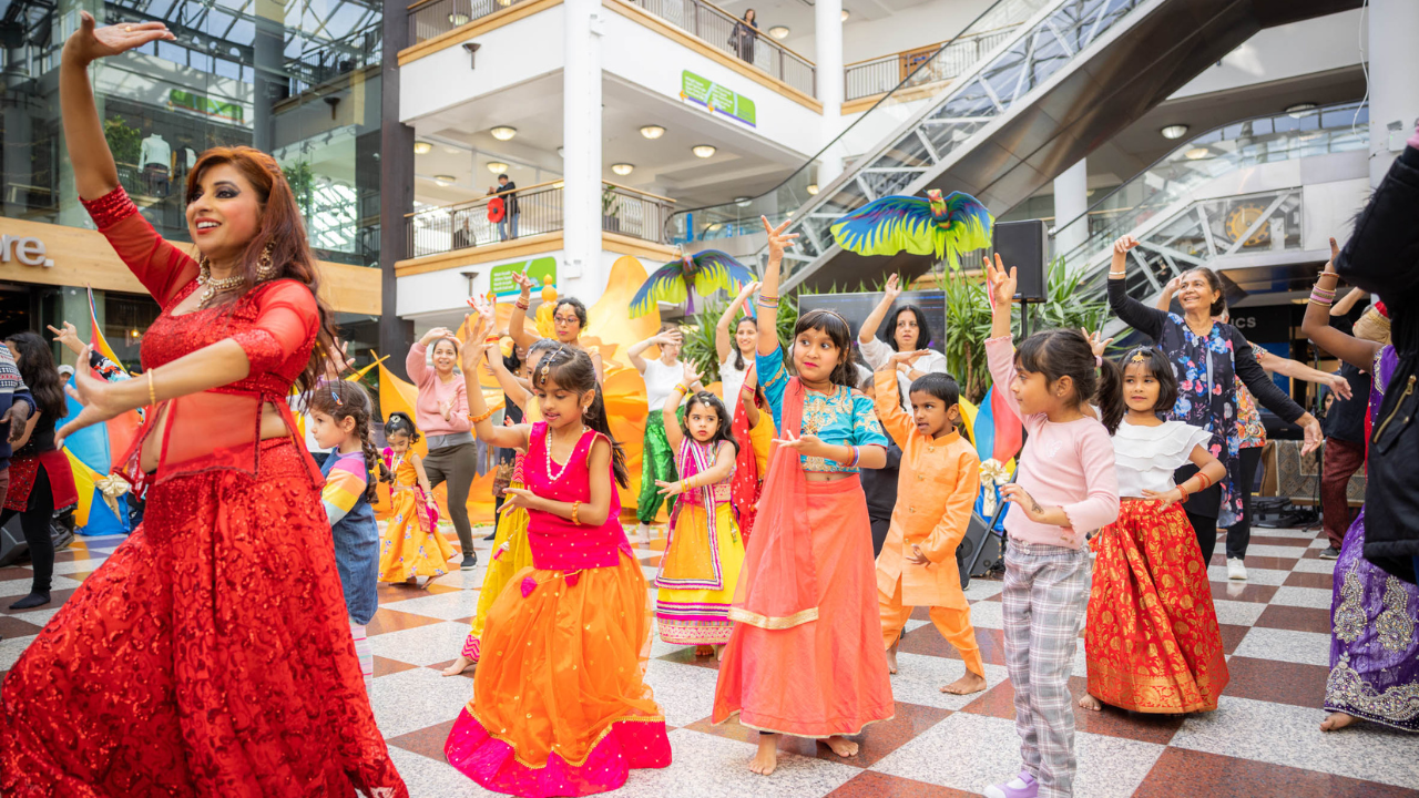 Photo of dancers during Diwali at Whitgift Centre