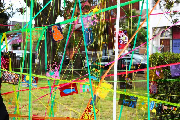 Connections via tape from the National Gallery workshop