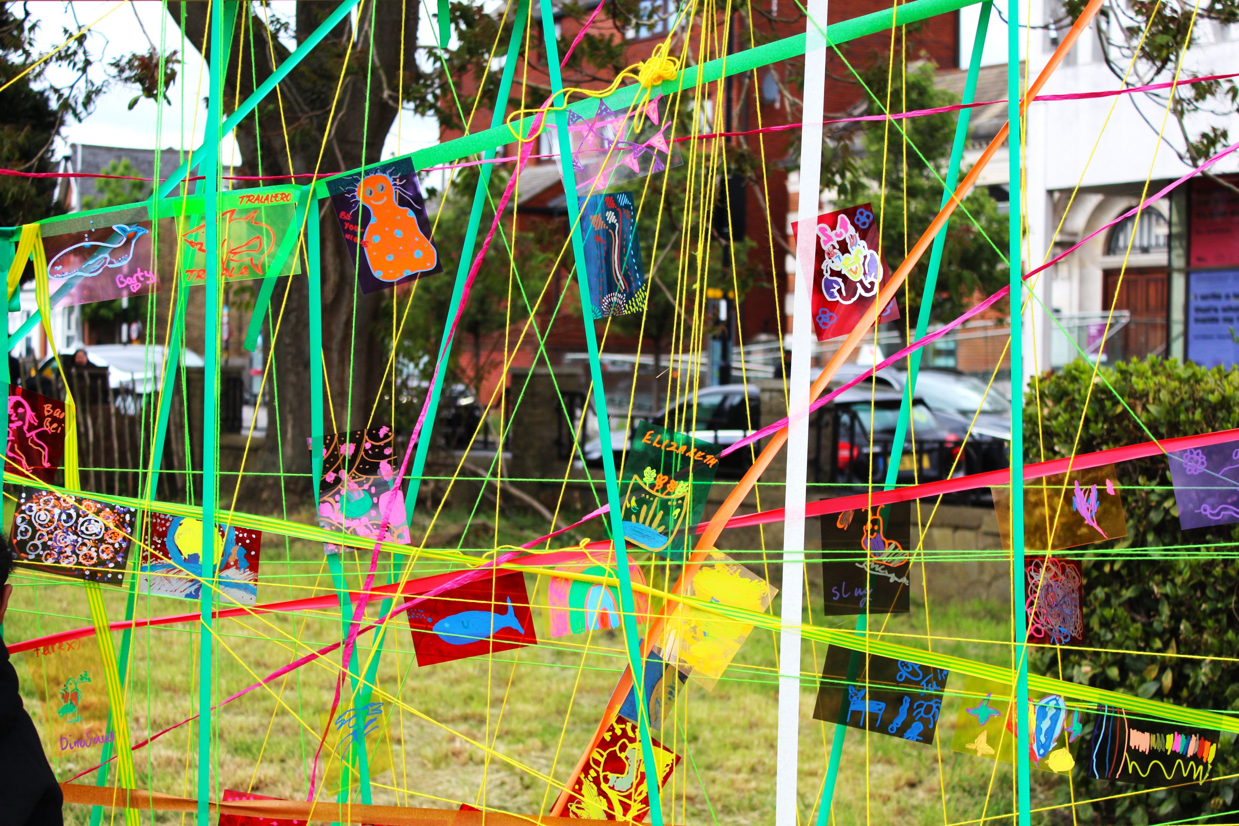 Connections via tape from the National Gallery workshop