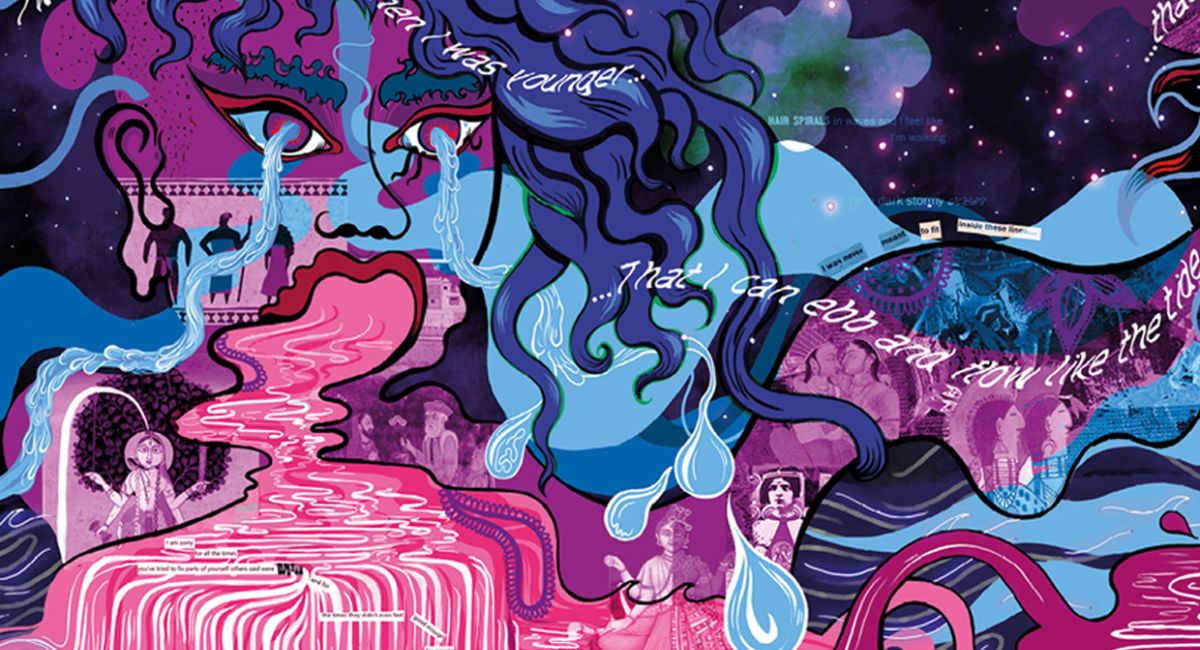 A vibrant artwork by Aaran Sian